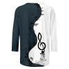 Women's 3/4-Sleeve Casual Crew-Neck T-Shirt with Retro Ethnic Print view 4