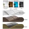 Polycarbonate Door Canopy with Gutter, Curved Awning, Coffee, 80 × 50 cm view 3