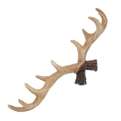 TOGEVAL Resin Antler Decorative Wall Hook, Hand-Cast Vintage Design