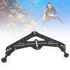 Dive Tray Rig Mount, Triangular Video Stabilizer, Tripod Base Mount for Underwater Camera Photography (Black) view 2