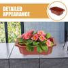 Toddmomy 5-Piece Plastic Plant Pots for Indoor Use with Drainage Holes, Suitable for Succulents, Ferns, and Other Small Plants view 4