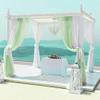 SQMSK 2-Piece 75 × 550 cm Semi-Sheer Chiffon Wedding Arch Drapes view 3