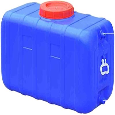 YXCUIDP HBSSP Water Tank, Water Storage Container with Faucet, Outdoor Plastic Food-Grade Water Tank for Camping and Household Emergencies (Blue, 50 L)