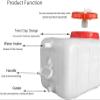 YXCUIDP HBSSP Water Tank, Water Storage Container with Faucet, Outdoor Plastic Food-Grade Water Tank for Camping and Household Emergencies (Blue, 50 L) view 2