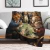 PAZZK Cat Flannel Fleece Throw Blanket for Bed or Sofa, 180 x 200 cm view 2