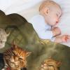 PAZZK Cat Flannel Fleece Throw Blanket for Bed or Sofa, 180 x 200 cm view 4