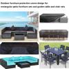HNKDKJ Patio Furniture Cover, 420D Oxford, Waterproof, Black, 229 x 188 x 90 cm view 4