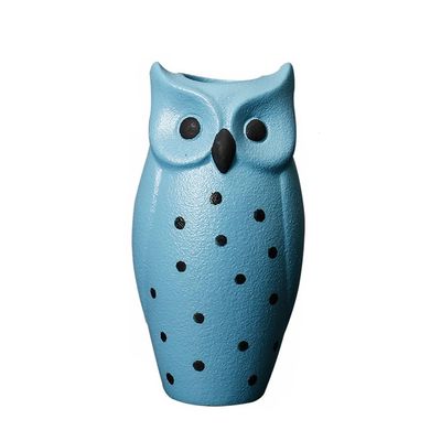 EINES Indoor/Outdoor Garden Flower Pot, Lightweight Luxury Star and Creative Owl Design, with Drainage Holes (Color: B)