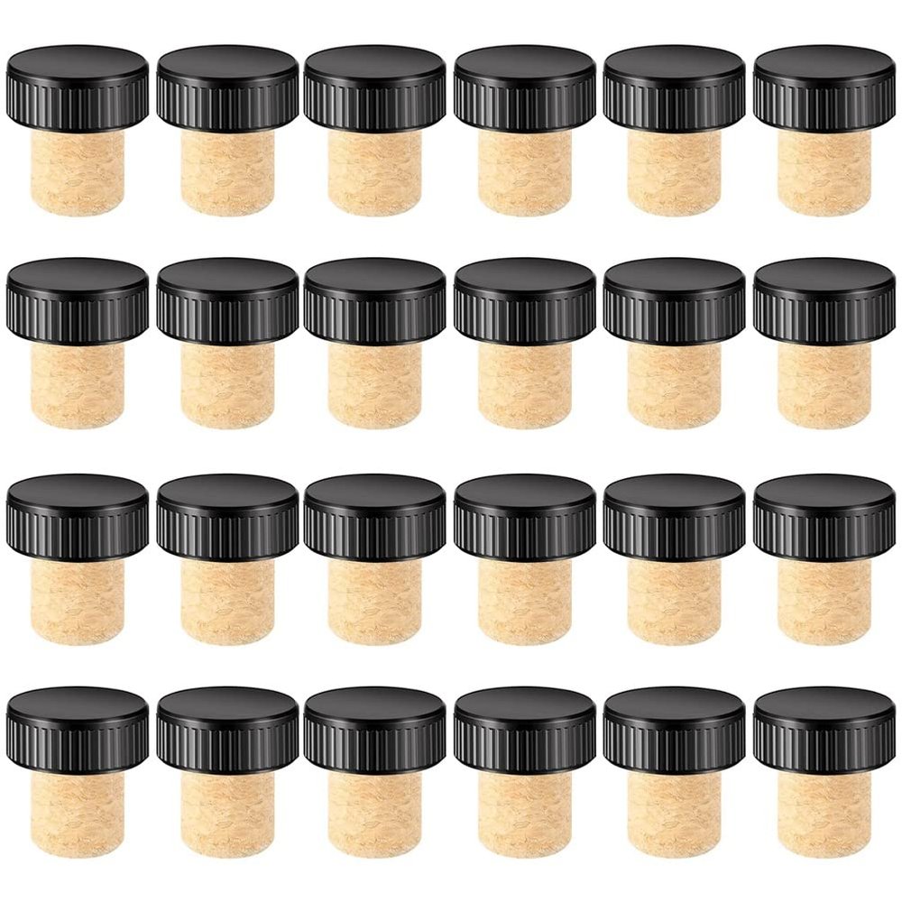 MRNHA 24-Piece T-Shaped Cork Wine Bottle Stoppers