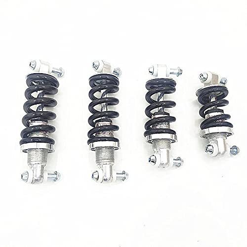 GSJNHY Rear Bicycle Shock Absorber for MTB Mountain Bikes, Metal Rear Suspension Shock, 100/125/150 mm, 750/1200/1500 lb (Black, 125 mm, 1200 lb)