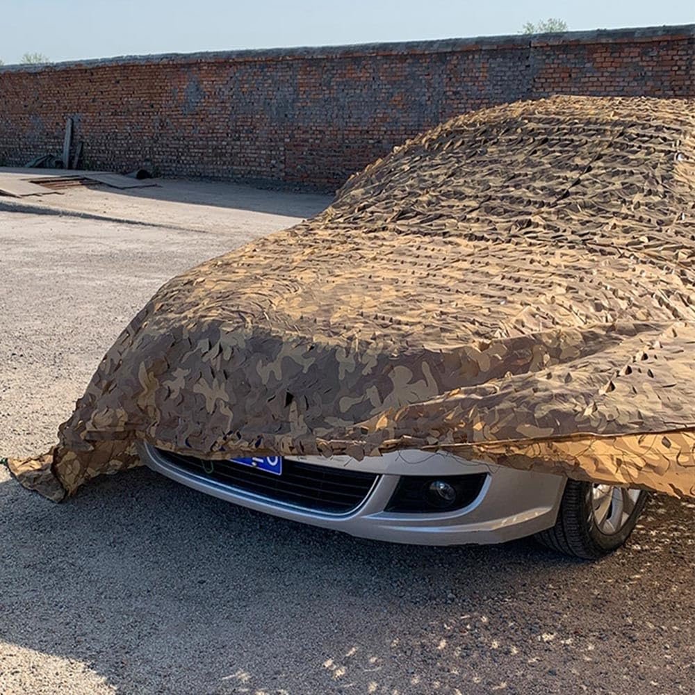Sand Camouflage Net for Decoration and Sun Shade, 11 x 12 m