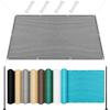 Rectangular Shade Sail 3.2 x 8 m, 98% UV Protection, Light Gray view 1