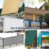 Rectangular Shade Sail 3.2 x 8 m, 98% UV Protection, Light Gray view 2