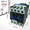 RFXOGTYFZ CJX2-2510 AC Contactor 2501 25A 380V 220V 110V 36V Small Contactor (Size: 2-2510/AC220V) view 2