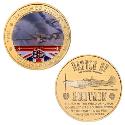 REIWAN Battle of Britain 80th Anniversary Gold-Plated Commemorative Coin