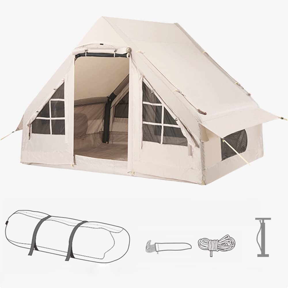 Inflatable Tent, Waterproof Camping Tent for Fishing, Hiking and Backpacking, 38-Person Portable Outdoor Tent, Easy Setup & Durable