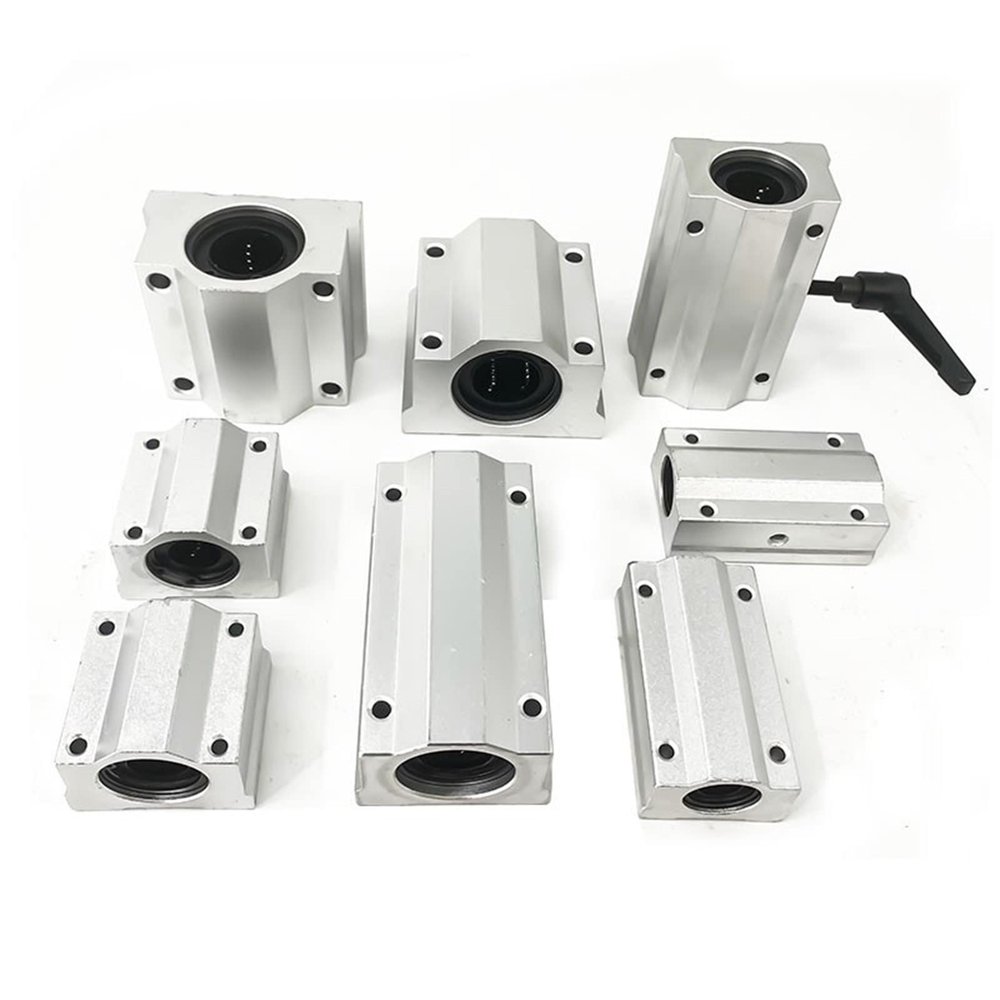 EOTVHTMT 1pc SC8UU SCS8LUU 8 mm Linear Ball Bearing Block CNC Router SCS10 SCS10LUU SCS12LUU SCS13LUU