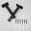 Industrial Black Corner Shelf Brackets, 2-Pack, Wall-Mounted, 30 cm/11.8 in view 1