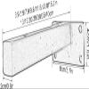 Industrial Black Corner Shelf Brackets, 2-Pack, Wall-Mounted, 30 cm/11.8 in view 2