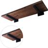Industrial Black Corner Shelf Brackets, 2-Pack, Wall-Mounted, 30 cm/11.8 in view 3