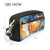 Watercolor Basketball Leather Pencil Case and Organizer view 3