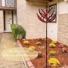 90 cm Metal Garden Wind Spinner, Lotus Flower Stake, Weather-Resistant and Stable view 4