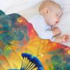PAZZK Premium Peacock Flannel Throw Blanket with 3D Pattern, 51 x 71 in view 4