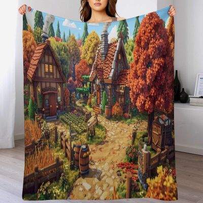 Ordentliches Haus Soft Flannel Throw Blanket, Warm and Cozy, Washable, 100 x 130 cm