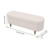 JAVYPPT End-of-Bed Storage Ottoman Bench, 120 x 40 x 40 cm view 3