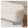 JAVYPPT End-of-Bed Storage Ottoman Bench, 120 x 40 x 40 cm view 4