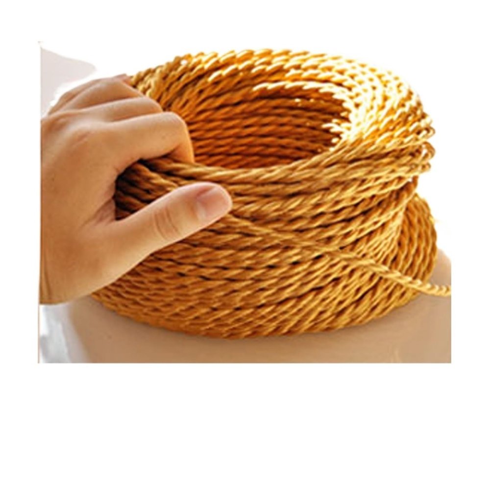 Flexible 2-Core Braided Textile Cable for Pendant Lights