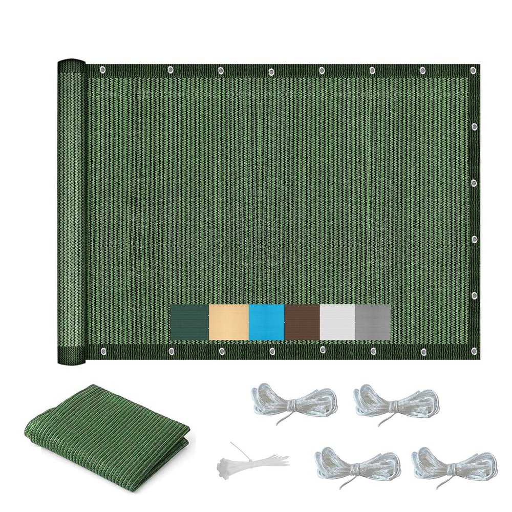 Rectangular Shade Sail 2.2 x 7.5 m, Dark Green