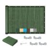 Rectangular Shade Sail 2.2 x 7.5 m, Dark Green view 1