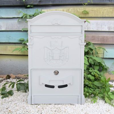 Wall-Mounted Lockable Vertical Mailbox, Rust-Resistant Cast Aluminum, Large Capacity, Retro Style, 13 Styles
