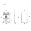 Wall-Mounted Lockable Vertical Mailbox, Rust-Resistant Cast Aluminum, Large Capacity, Retro Style, 13 Styles view 4
