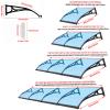 PC Door & Window Awning Canopy, UV-Resistant, Multiple Sizes view 3