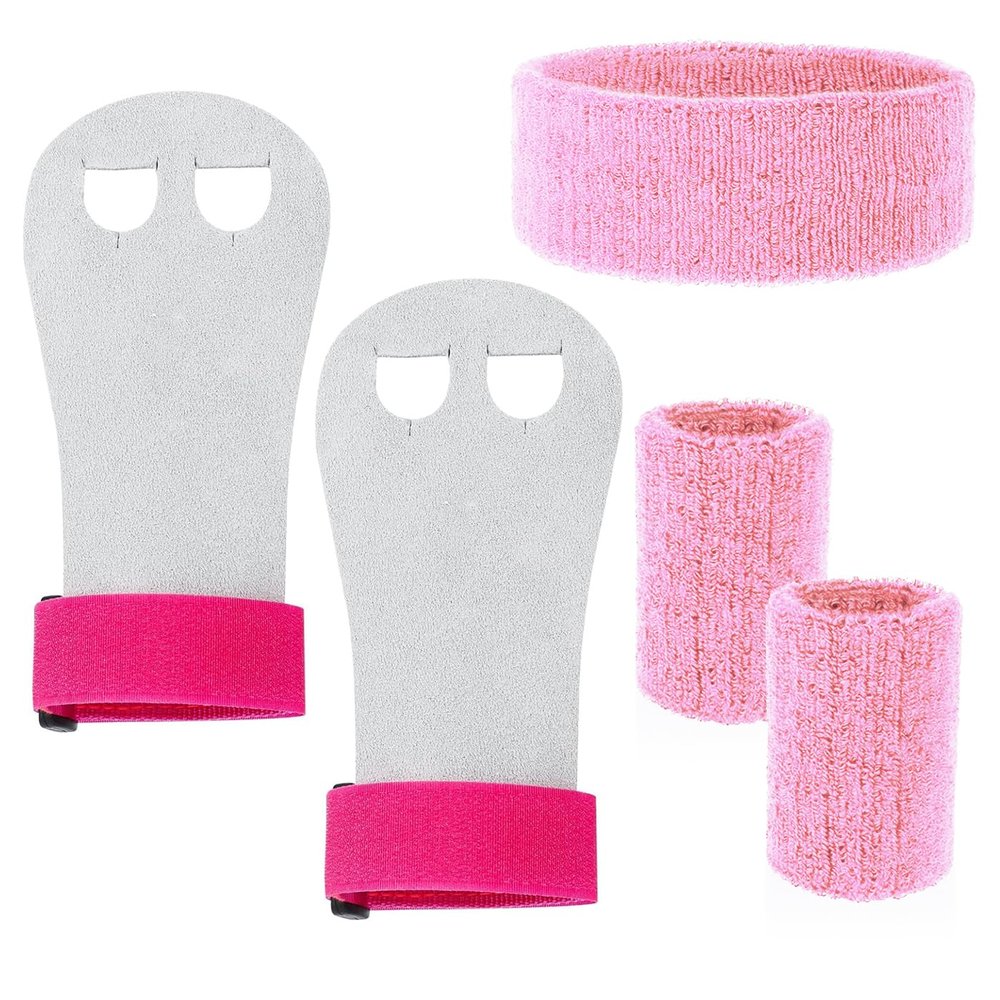 AYNKH Gymnastics Hand Grips and Wrist Wraps Set for Kids