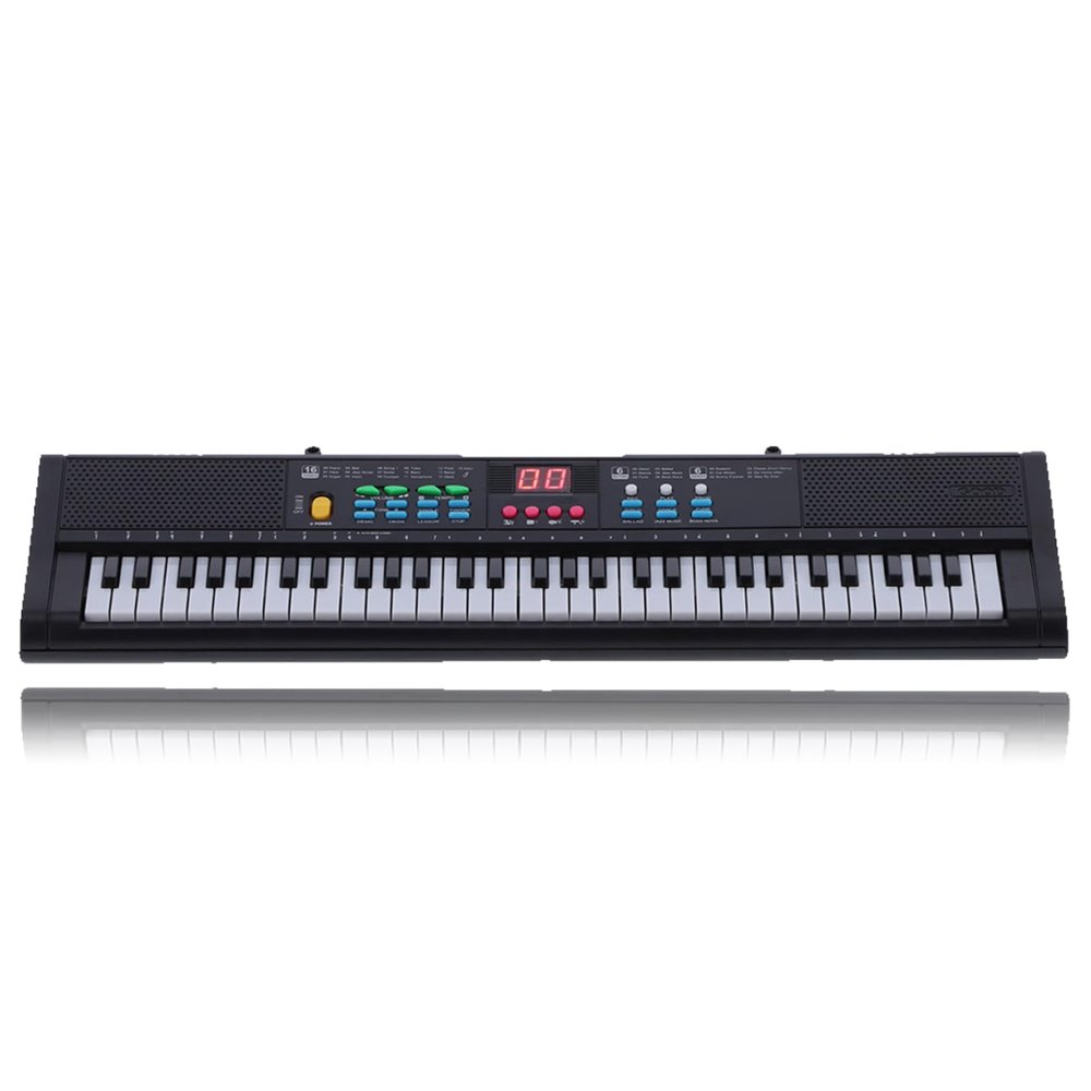 61-Key Electric Digital Keyboard Piano with Microphone