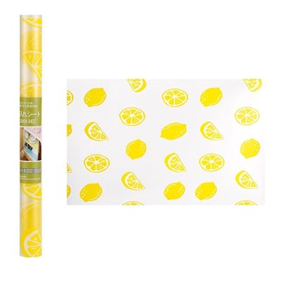 Reusable Drawer and Shelf Liner, Waterproof, Dustproof, Non-Slip, Lemon, 150 x 50