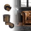 Round Cup Caster, Quiet Swivel Furniture Caster, Retro-Style, Zinc Alloy view 2
