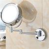 BGFYUSF 8-Inch LED Wall-Mounted Makeup Mirror, Silver, 1x/3x Magnification, 360° Rotation view 2