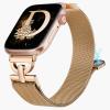 BEEXI Magnetic Band Compatible with Apple Watch, Women's D-Shaped Mesh view 1