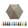 BEEGMA Replacement Patio Umbrella Canopy, 3.0 m/10 ft, 6 Ribs, Top view 1