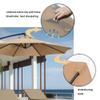 BEEGMA Replacement Patio Umbrella Canopy, 3.0 m/10 ft, 6 Ribs, Top view 4
