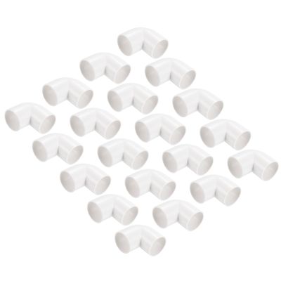 30-Piece 25 mm White PVC 90° Pipe Elbow Couplings