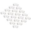 30-Piece 25 mm White PVC 90° Pipe Elbow Couplings view 1
