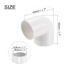 30-Piece 25 mm White PVC 90° Pipe Elbow Couplings view 2