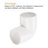 30-Piece 25 mm White PVC 90° Pipe Elbow Couplings view 4