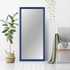 PrimeLuxe Wall Mirror 45 × 110 cm (Overall Dimensions), Dark Blue | Full-Length Mirror with Wood Frame view 4