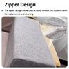 XIEMINLE Armrest Pillow, Rectangular Sofa Armrest Cushion, Custom Size, Mattress Gap Filler, Headboard Pillow, Soft Neck Support Pillow for Sofa, Bed, Chair (60 x 15 x 15 cm, Gray 2) view 4